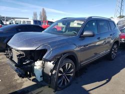 Salvage cars for sale from Copart Hayward, CA: 2021 Volkswagen Atlas SEL R-Line