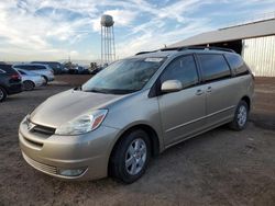 Salvage cars for sale from Copart Phoenix, AZ: 2004 Toyota Sienna XLE