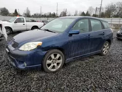 Salvage cars for sale from Copart Portland, OR: 2005 Toyota Corolla Matrix XR