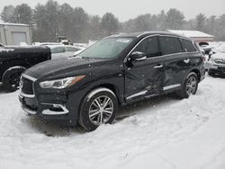 Salvage cars for sale from Copart Mendon, MA: 2020 Infiniti QX60 Luxe