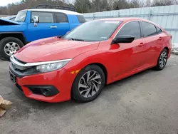 Salvage cars for sale at Assonet, MA auction: 2018 Honda Civic EX