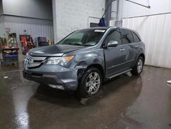 Salvage cars for sale at Ham Lake, MN auction: 2009 Acura MDX Technology