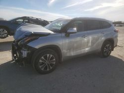 Salvage cars for sale at San Antonio, TX auction: 2021 Toyota Highlander XLE