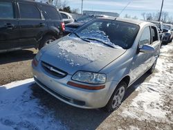 Chevrolet Aveo salvage cars for sale: 2005 Chevrolet Aveo Base