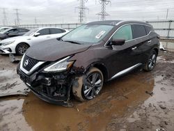 Salvage cars for sale at Elgin, IL auction: 2021 Nissan Murano Platinum