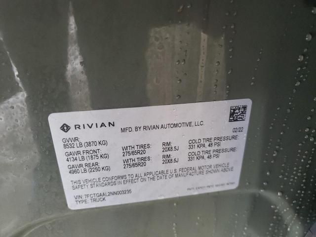 2022 Rivian R1T Launch Edition