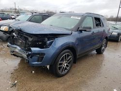 Ford Explorer salvage cars for sale: 2019 Ford Explorer Sport