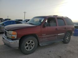 Salvage cars for sale at Andrews, TX auction: 2002 GMC Yukon