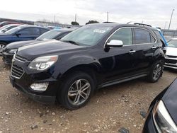 Salvage cars for sale from Copart Grand Prairie, TX: 2017 Chevrolet Equinox Premier