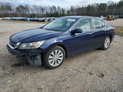 Salvage cars for sale at Charles City, VA auction: 2013 Honda Accord EX