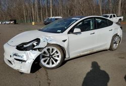 Carros salvage para piezas a la venta en subasta: 2022 Tesla Model 3