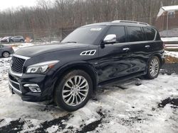 Salvage cars for sale from Copart Finksburg, MD: 2017 Infiniti QX80 Base