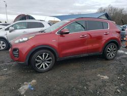Salvage cars for sale at East Granby, CT auction: 2018 KIA Sportage EX