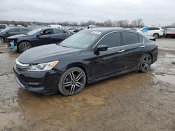 Salvage cars for sale from Copart Kansas City, KS: 2017 Honda Accord Sport