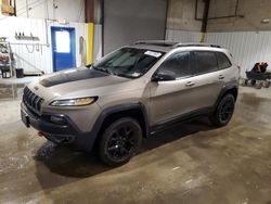 Jeep Cherokee salvage cars for sale: 2017 Jeep Cherokee Trailhawk