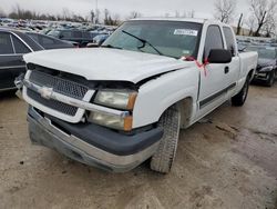 Salvage trucks for sale at Bridgeton, MO auction: 2003 Chevrolet Silverado C1500