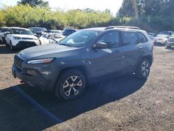 Jeep salvage cars for sale: 2015 Jeep Cherokee Trailhawk