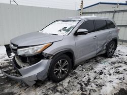 Salvage cars for sale from Copart Albany, NY: 2016 Toyota Highlander XLE