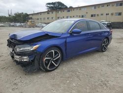 Salvage cars for sale at Opa Locka, FL auction: 2019 Honda Accord Sport