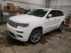 Jeep Grand Cherokee Summit salvage cars for sale: 2019 Jeep Grand Cherokee Summit