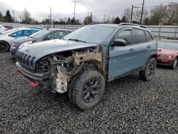 Salvage cars for sale from Copart Portland, OR: 2015 Jeep Cherokee Trailhawk