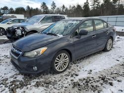 Salvage cars for sale at Windham, ME auction: 2012 Subaru Impreza Limited