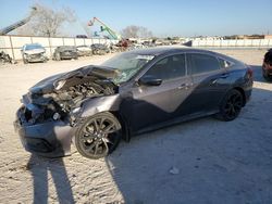 Salvage cars for sale from Copart Haslet, TX: 2019 Honda Civic Sport