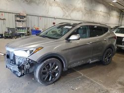 Salvage cars for sale from Copart Milwaukee, WI: 2017 Hyundai Santa FE Sport