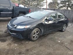 Honda Civic salvage cars for sale: 2013 Honda Civic LX