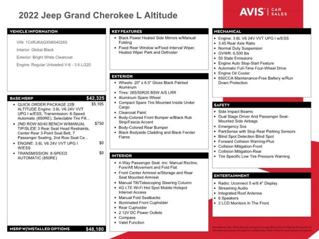 2022 Jeep Grand Cherokee L Laredo