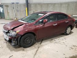 Salvage cars for sale at Chalfont, PA auction: 2012 Honda Civic EX
