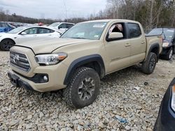 Salvage trucks for sale at Candia, NH auction: 2017 Toyota Tacoma Double Cab