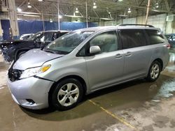 Salvage cars for sale at Woodhaven, MI auction: 2013 Toyota Sienna LE