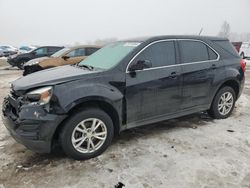Vehiculos salvage en venta de Copart Davison, MI: 2017 Chevrolet Equinox LS