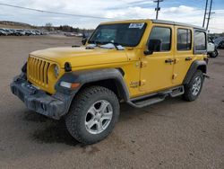 Salvage cars for sale from Copart Colorado Springs, CO: 2021 Jeep Wrangler Unlimited Sport