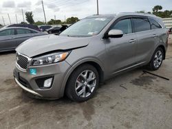 Salvage cars for sale at Miami, FL auction: 2018 KIA Sorento SX