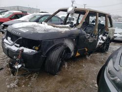 Salvage cars for sale from Copart Chicago Heights, IL: 2012 Land Rover Range Rover HSE Luxury