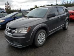 Salvage cars for sale from Copart San Martin, CA: 2014 Dodge Journey SE
