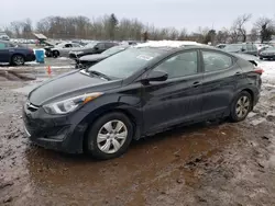 Salvage cars for sale from Copart Pennsburg, PA: 2016 Hyundai Elantra SE