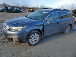 Salvage cars for sale at Duryea, PA auction: 2016 Subaru Outback 2.5I Premium
