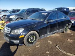 Salvage cars for sale at Brighton, CO auction: 2012 Mercedes-Benz C 300 4matic