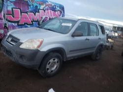 Salvage cars for sale from Copart Brighton, CO: 2005 Honda CR-V LX