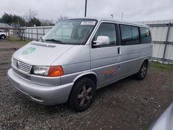 Volkswagen Eurovan salvage cars for sale: 2002 Volkswagen Eurovan MV