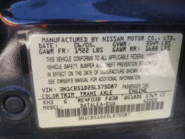 2005 Nissan Sentra 1.8