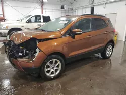 Salvage cars for sale from Copart Center Rutland, VT: 2019 Ford Ecosport SE