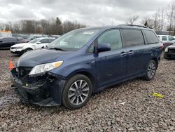 Toyota Sienna XLE salvage cars for sale: 2018 Toyota Sienna XLE