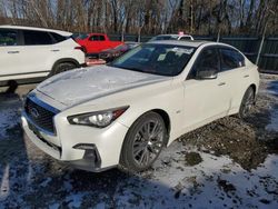 Salvage cars for sale from Copart Candia, NH: 2018 Infiniti Q50 Luxe