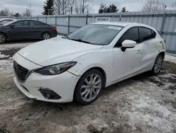 Salvage cars for sale from Copart Bowmanville, ON: 2014 Mazda 3 Grand Touring