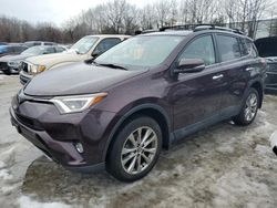 Salvage cars for sale at North Billerica, MA auction: 2017 Toyota Rav4 Limited