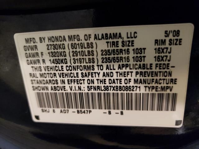 2008 Honda Odyssey EXL